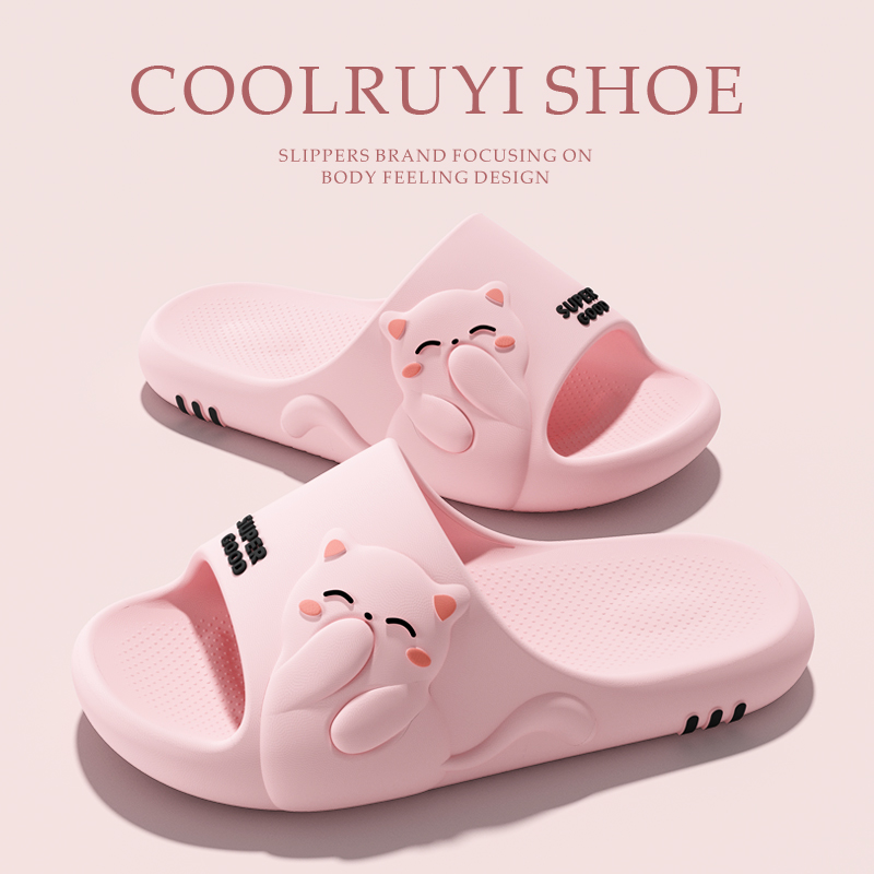 Mule Slip On - Couple Cartoon Cat Soft Sole Sides