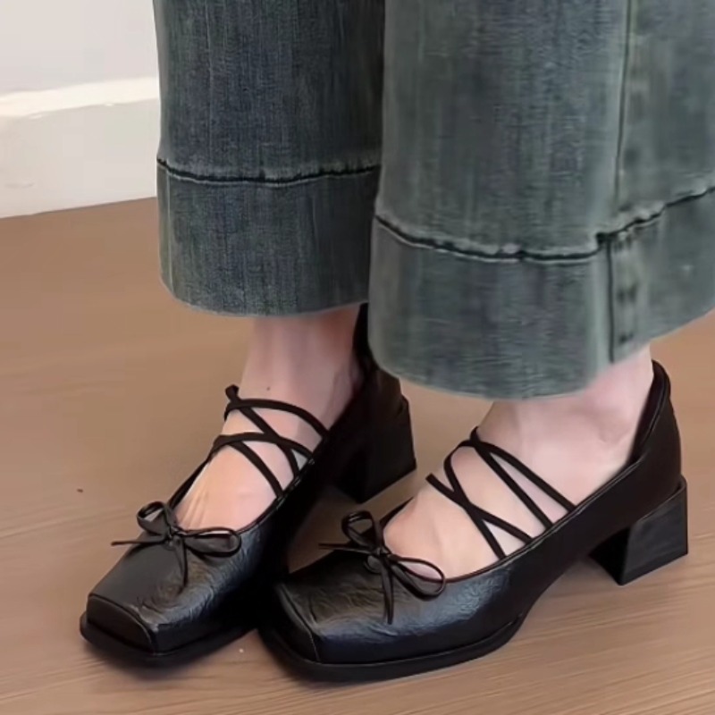 Women'S Shoes Size 12 - Single Shoes Fashion New Square Toe