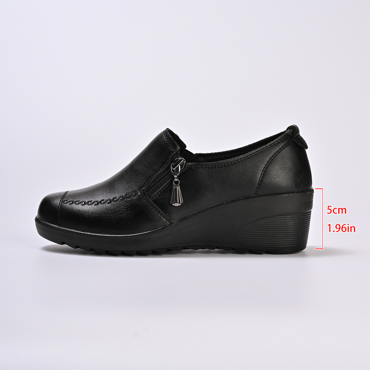 Women'S Shoes Loafers Black - Women Genuine Leather Shoes Spring Autumn