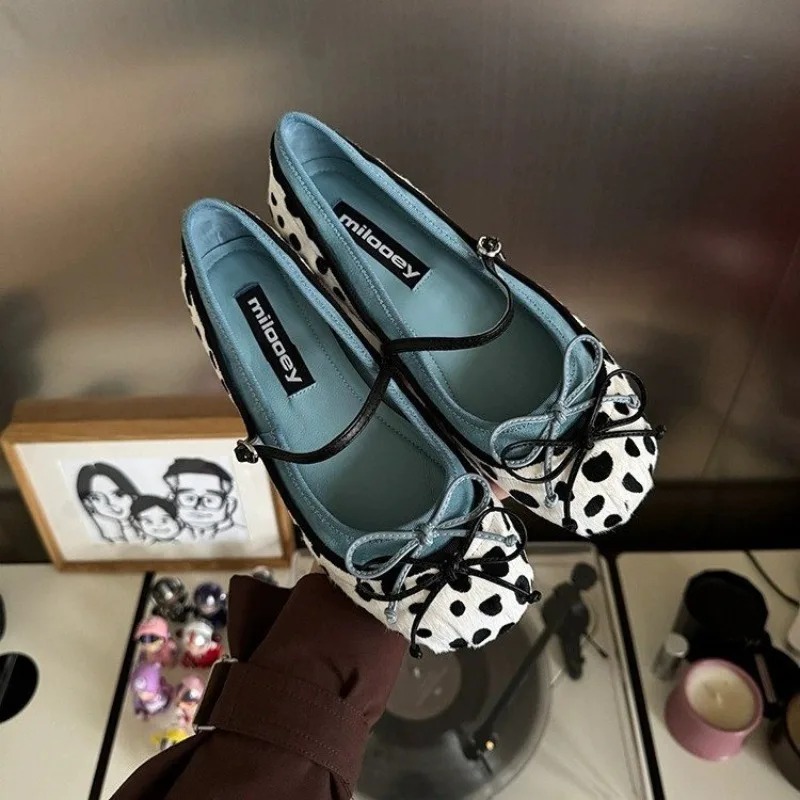 Women'S Shoes Popular - 2026French Flat Bottomed Rotundity Toe Ballet