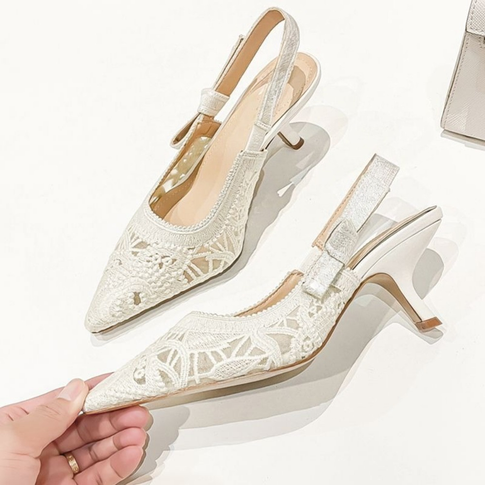 Women Shoes Size Chart - Genuine Leather High Heel Sandals Fabric