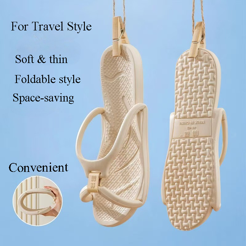 Mule Slip On - Foldable Travel Slippers Unisex EVA Flip