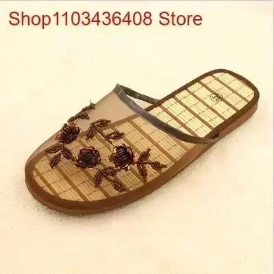 Mule Slip On - Women Stylish Floral Slippers Flats Flip