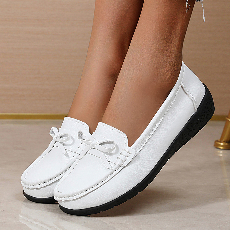 Genuine Leather Women Flats Fa - đánh giá và giá Women'S Shoes Loafers Black