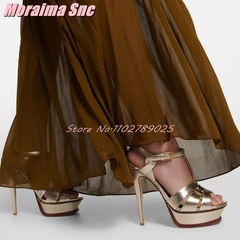 Platform Waeve T-strap Square  - đánh giá và giá Wide Fit Heels