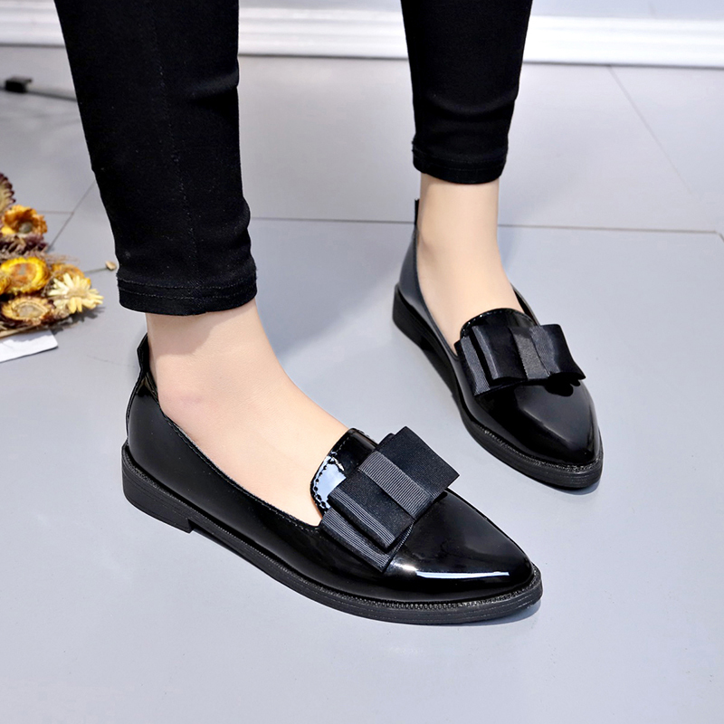 Black/ Wine Red Patent Leather - đánh giá và giá Shoes For Women Flats