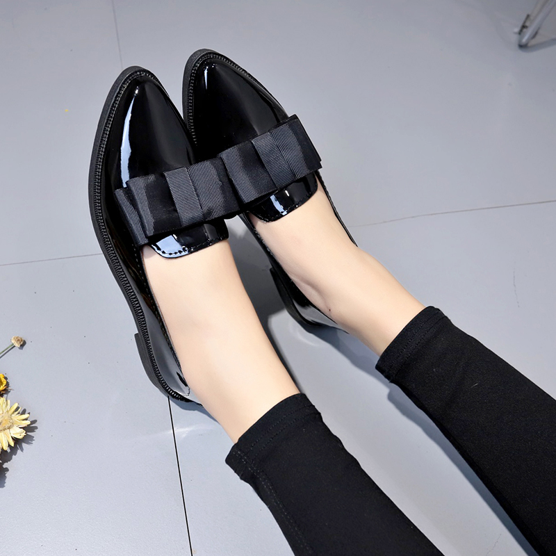 Black/ Wine Red Patent Leather - đánh giá và giá Shoes For Women Flats