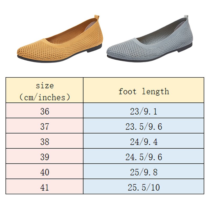 Women Flat Shoes Knitted Loafe - đánh giá và giá Ballet Flat Women
