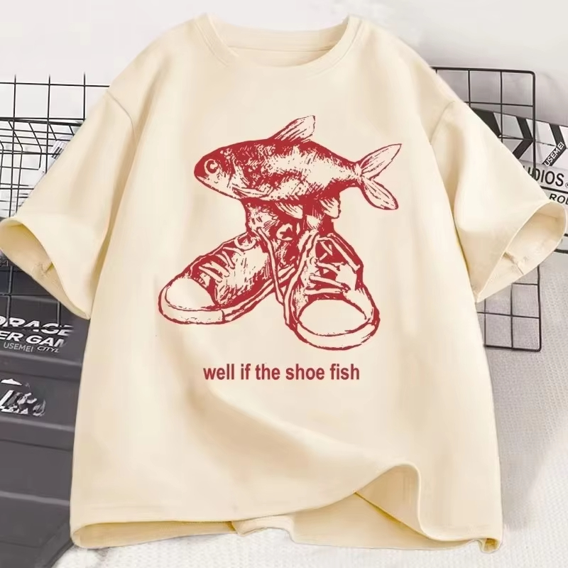 Shoe Fish Cursed T-Shirt Y2K T - đánh giá và giá Women'S Shoes In The 90S