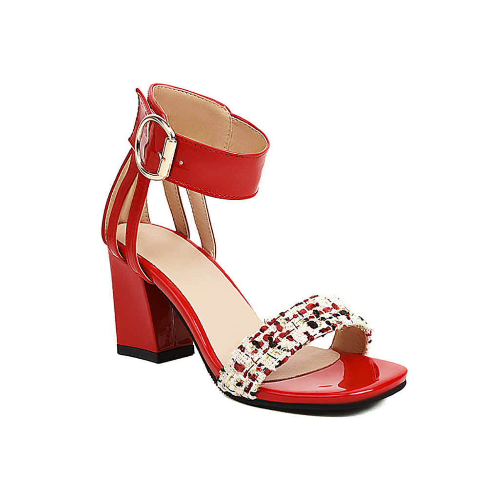 2026 Summer Tweed Ankle Strap  - đánh giá và giá Women'S Shoes Size 12