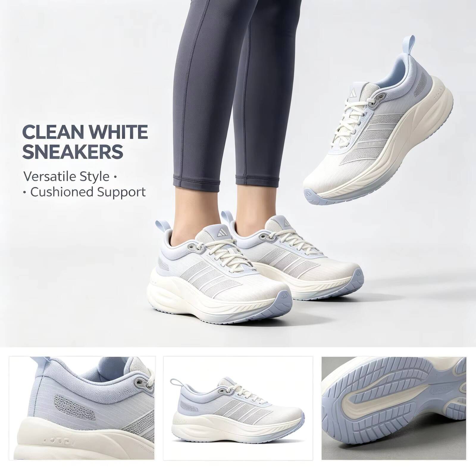 Adidas White Sneakers for Wome - đánh giá và giá Women Shoes Zoom