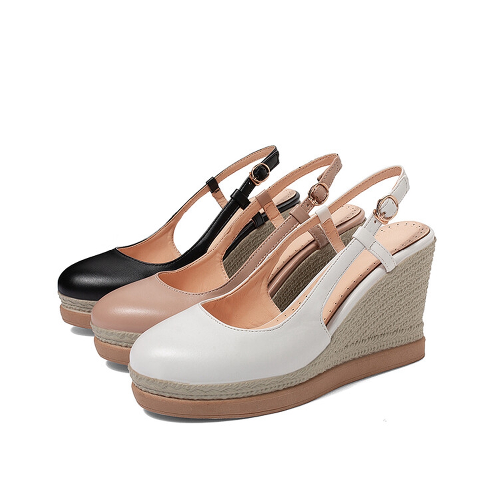 Women's T‑Strap Wedge Sandals  - đánh giá và giá Espadrille Wedge Shoes