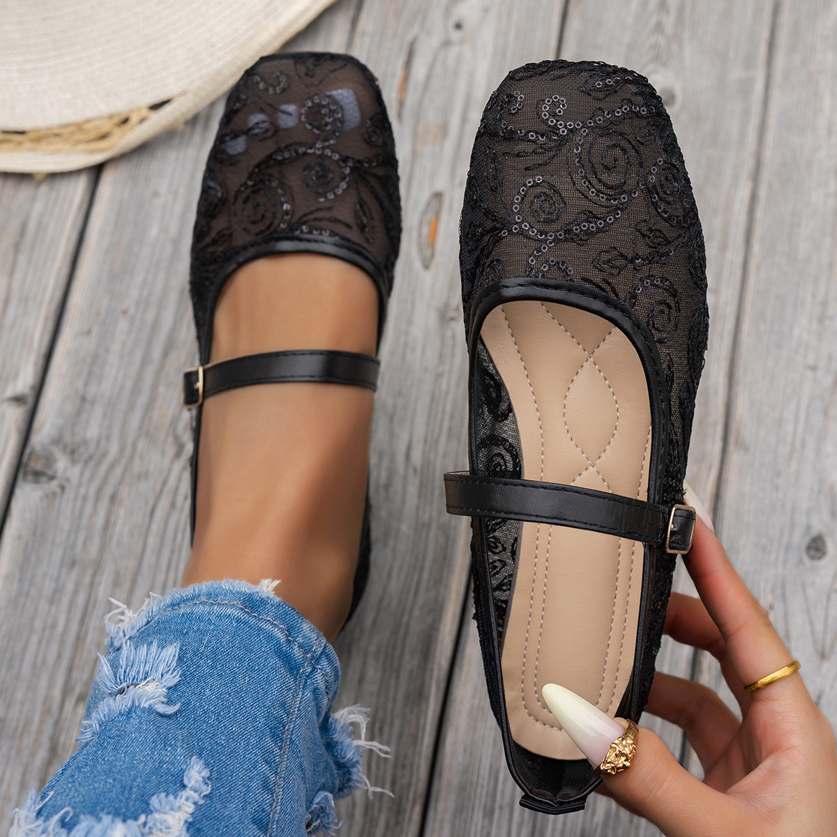 Women's New Summer Large Size  - đánh giá và giá Women'S Shoes Loafers Black