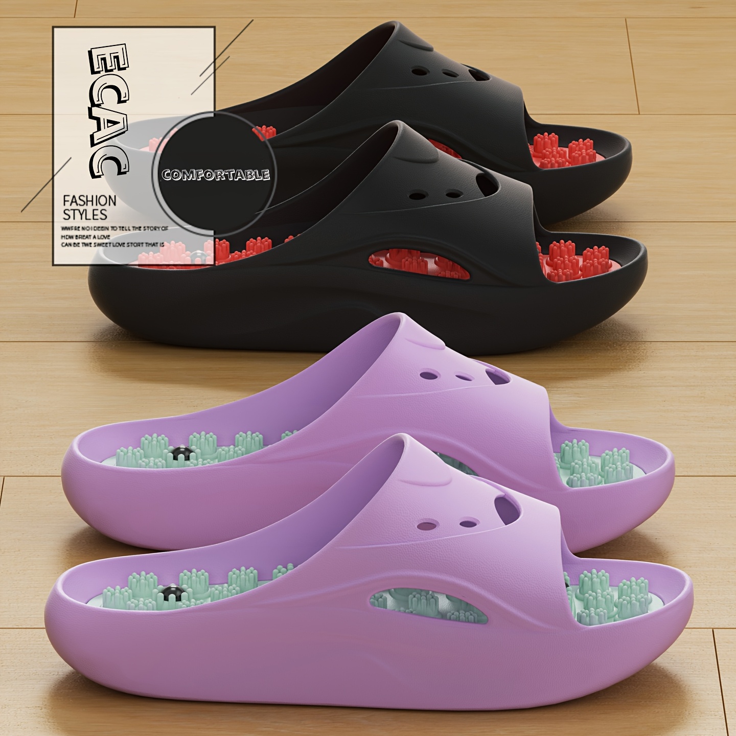 Women Men EVA Massage Slippers - đánh giá và giá Women Shoes Size To Men