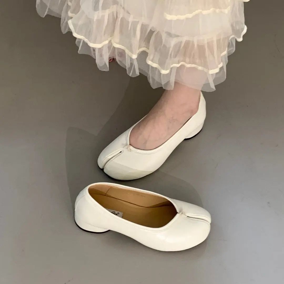 Bailamos Nữ Gót Thấp Chia Mũi  - đánh giá và giá Shoes For Women Flats