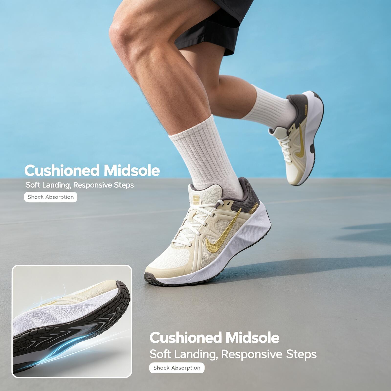 Nike Men's White Gray Gold Tra - đánh giá và giá Women Shoes Zoom