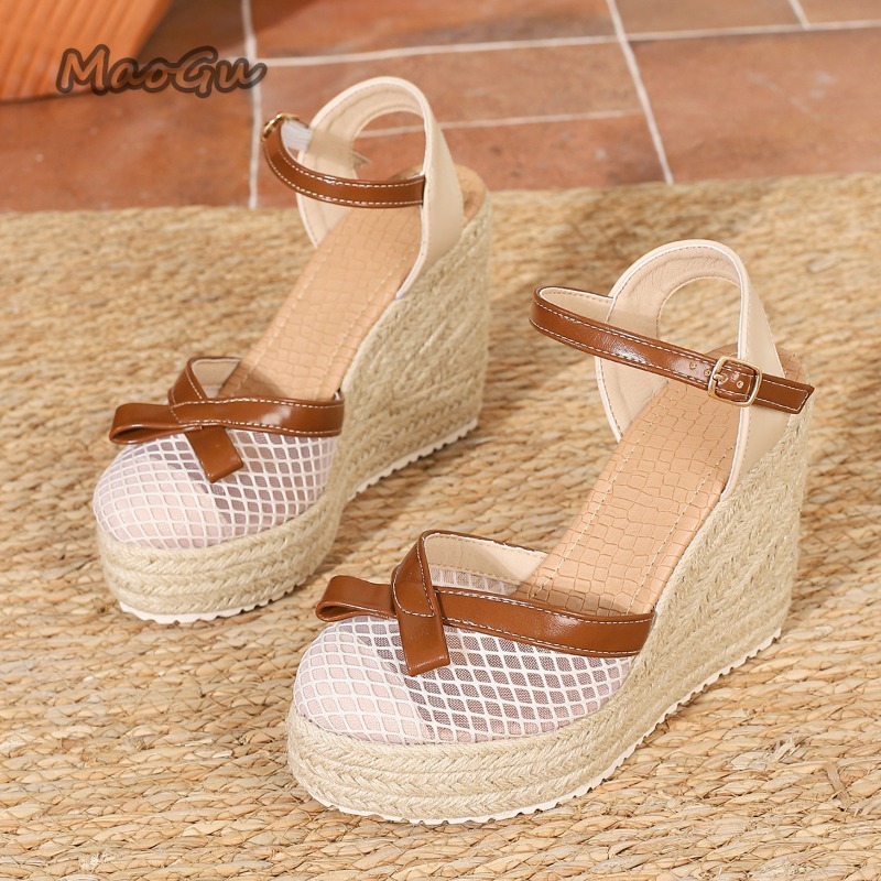 Size42 Women's Mesh Bow Espadr - đánh giá và giá Espadrille Wedge Shoes