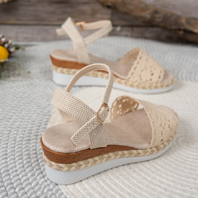 Women Lace Wedge Sandals Espad - đánh giá và giá Espadrille Wedge Shoes