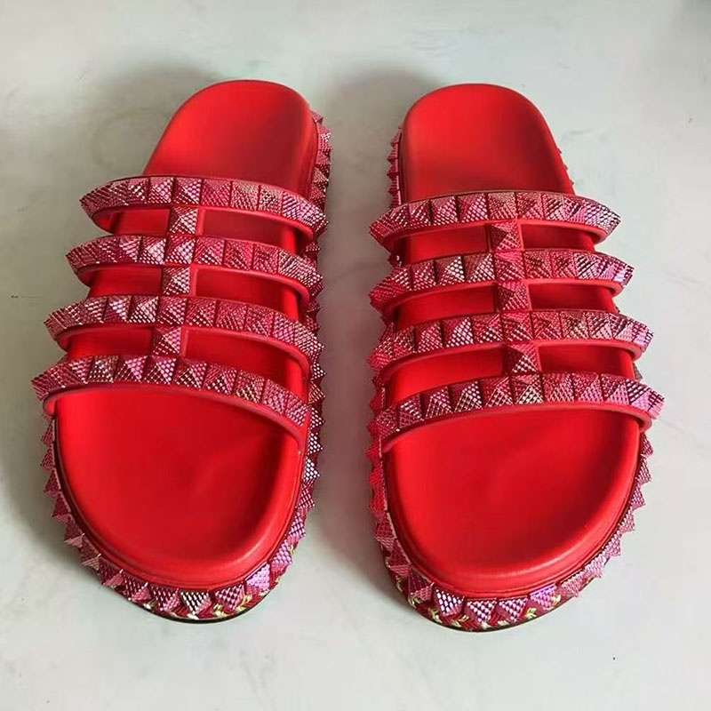 Red Rivet Studded Gladiator Sa - đánh giá và giá Women'S Shoes Red Bottoms