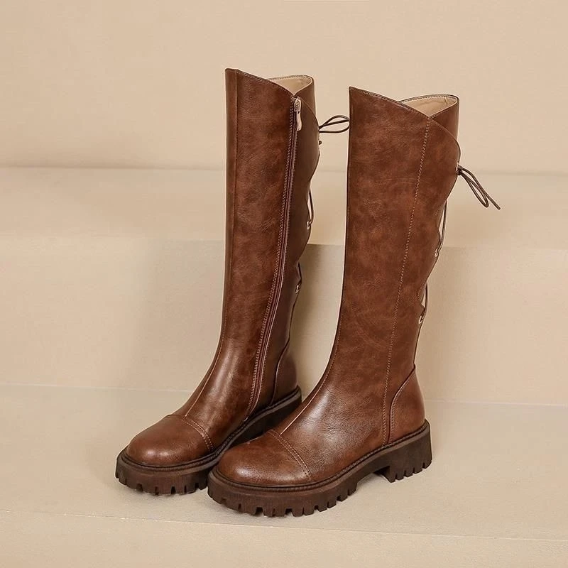 Brown Leather Platform Women's - đánh giá và giá Women'S Shoes Trending 2025