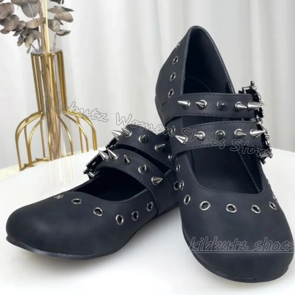 Gothic Ballet Pumps Punk Rock  - đánh giá và giá Ballet Flat Women