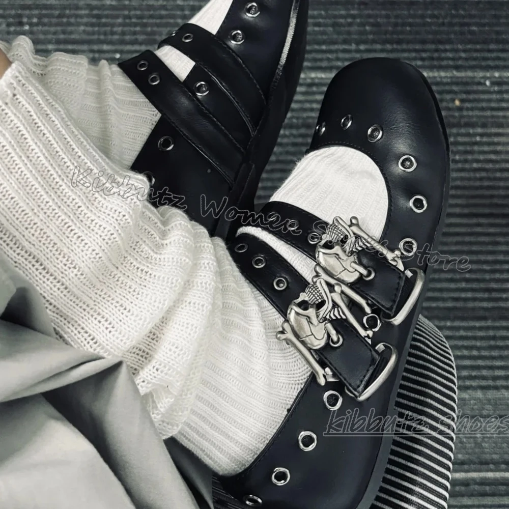 Gothic Ballet Pumps Punk Rock  - đánh giá và giá Ballet Flat Women