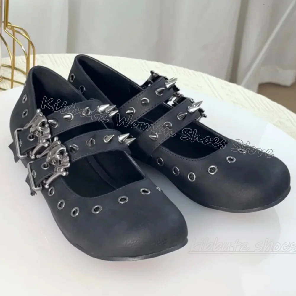 Gothic Ballet Pumps Punk Rock  - đánh giá và giá Ballet Flat Women