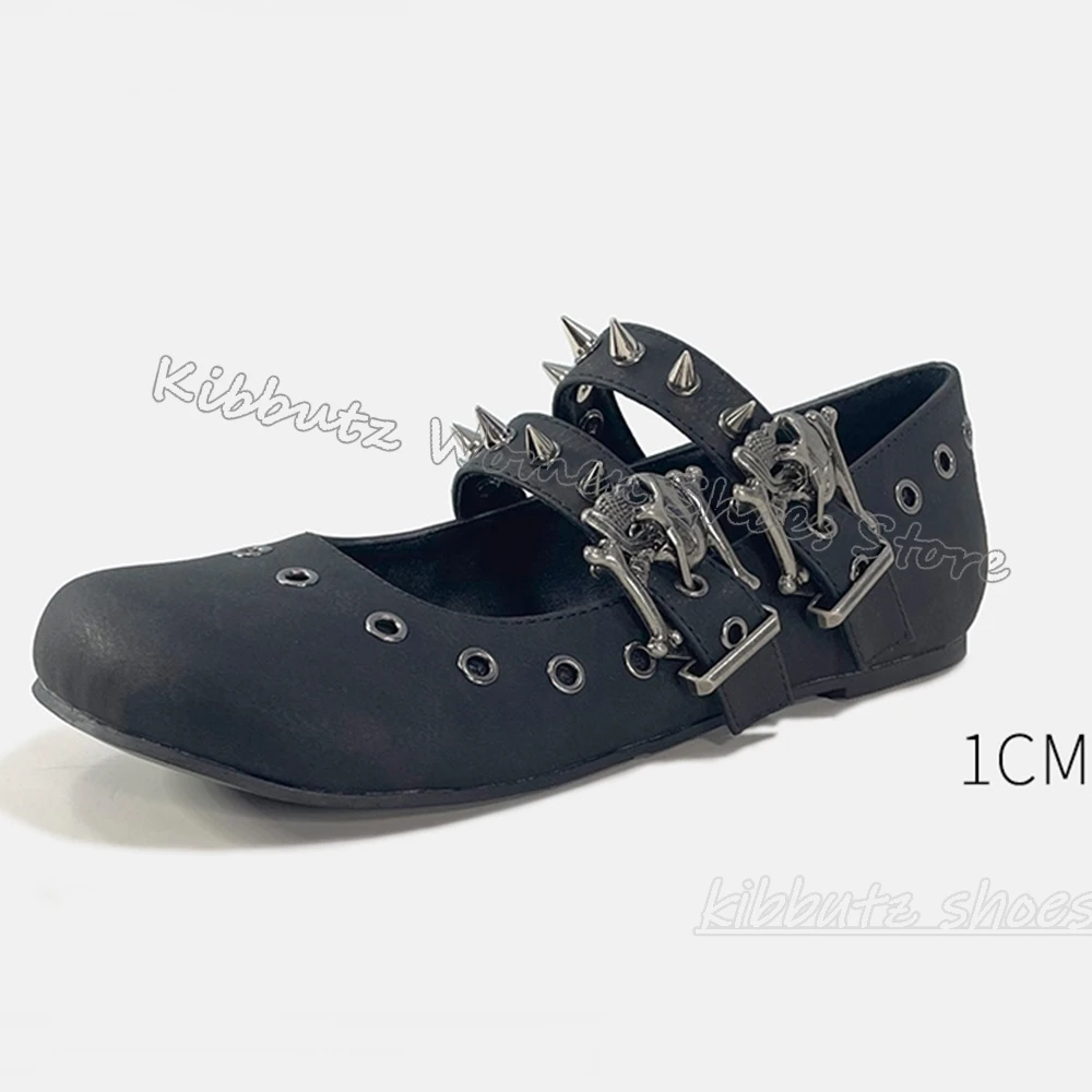 Gothic Ballet Pumps Punk Rock  - đánh giá và giá Ballet Flat Women