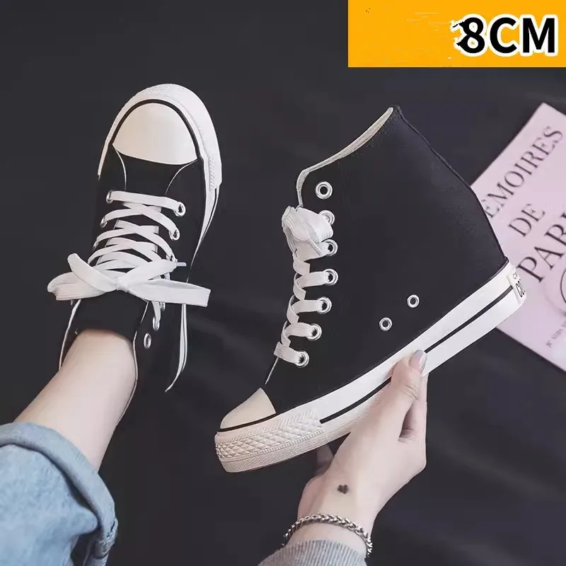 High 8cm Platform Canvas Shoes - đánh giá và giá Women Shoes Size Chart