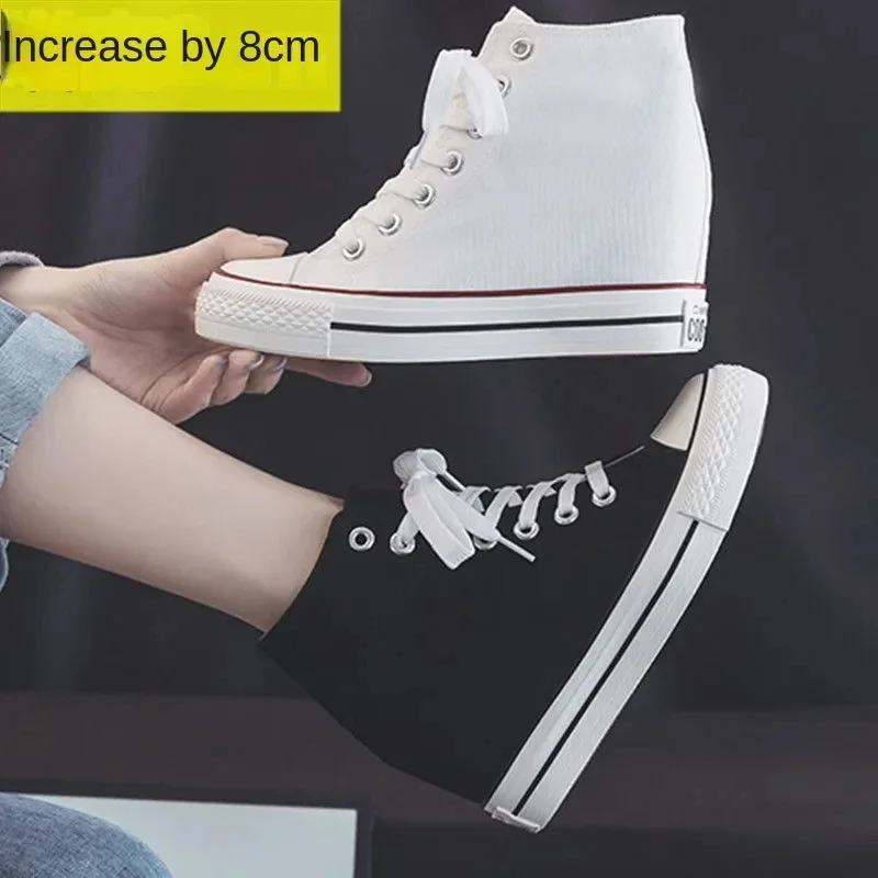 High 8cm Platform Canvas Shoes - đánh giá và giá Women Shoes Size Chart
