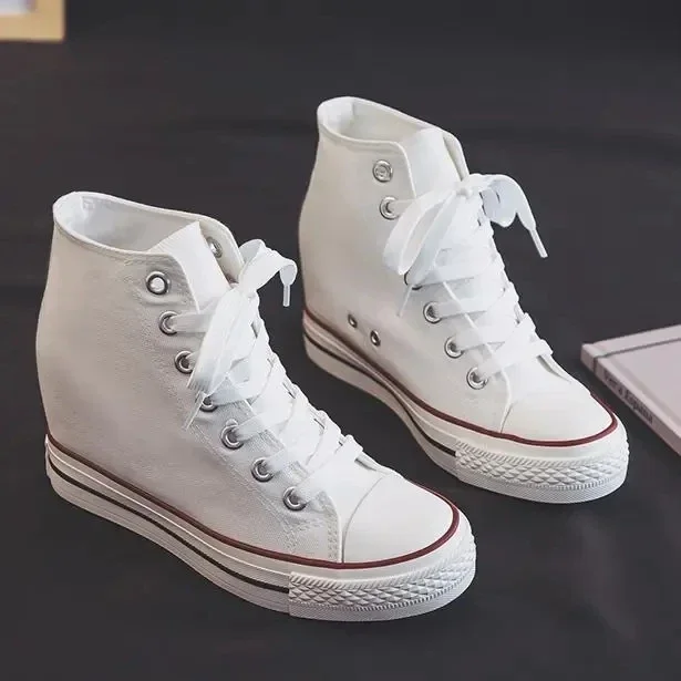 High 8cm Platform Canvas Shoes - đánh giá và giá Women Shoes Size Chart