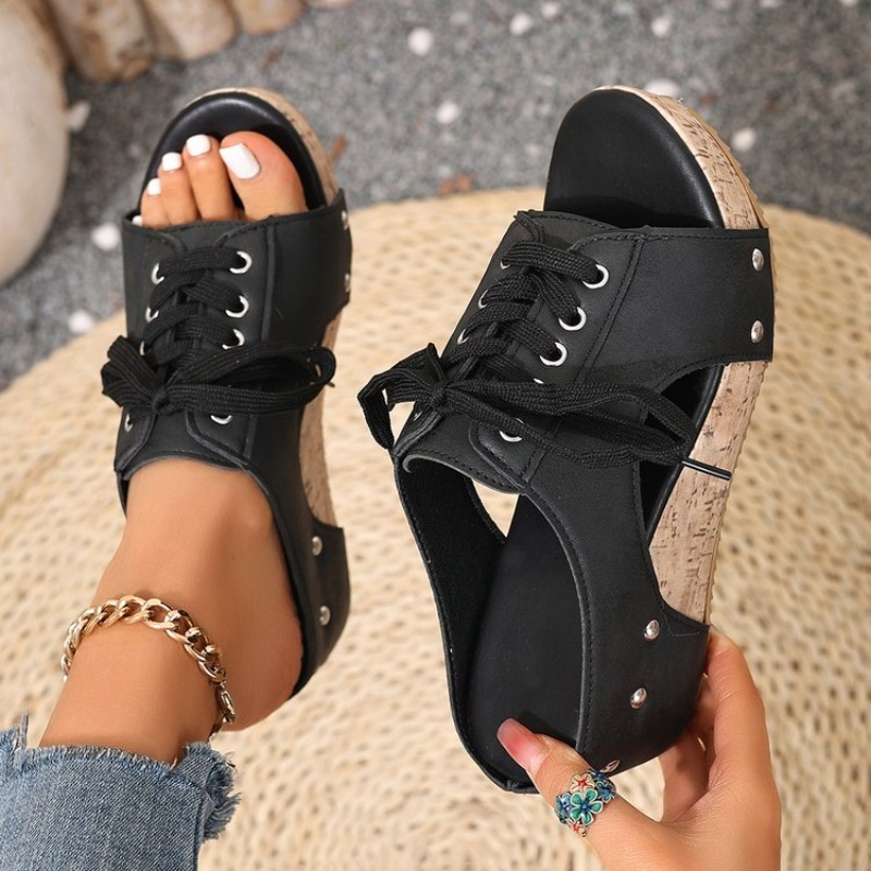 Women's Sandals Wedge Open Toe - đánh giá và giá Cork Wedge Sandal