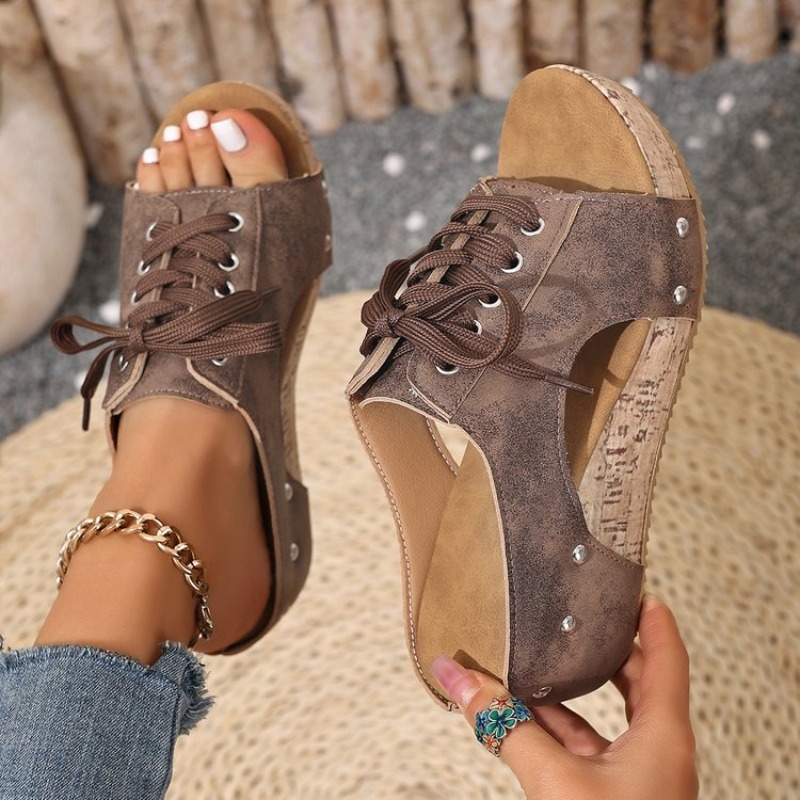 Women's Sandals Wedge Open Toe - đánh giá và giá Cork Wedge Sandal