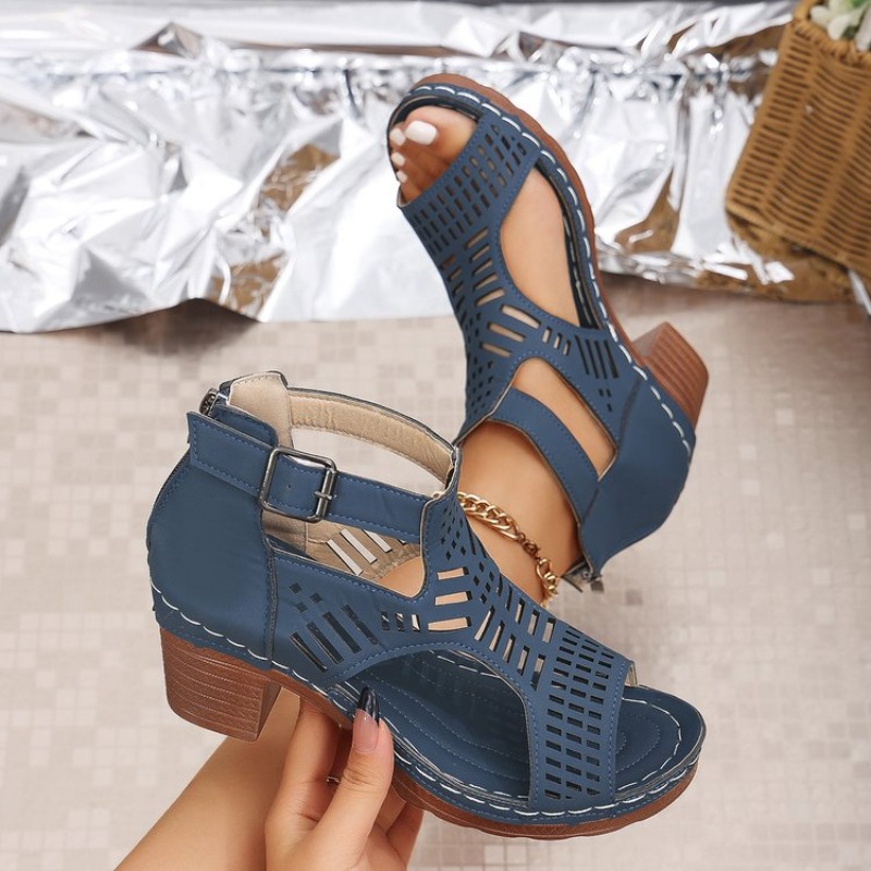 Roman Style Women'S Sandals Br - đánh giá và giá Cork Wedge Sandal