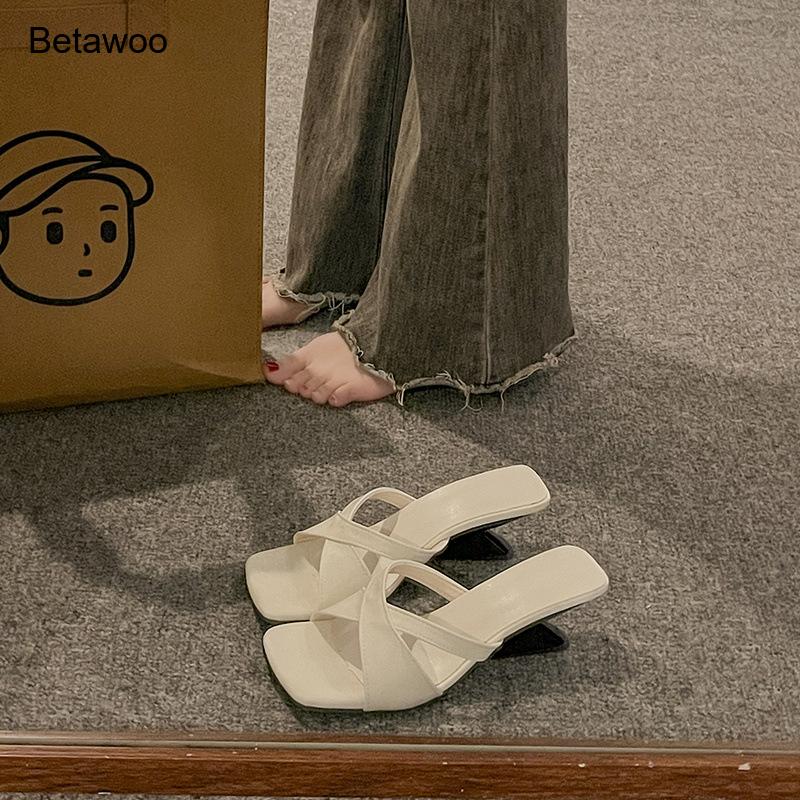 Women's Curved Block Heel Mule - đánh giá và giá Mule Slip On