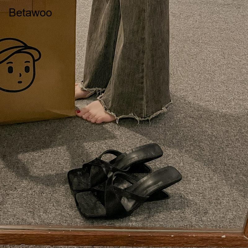 Women's Curved Block Heel Mule - đánh giá và giá Mule Slip On