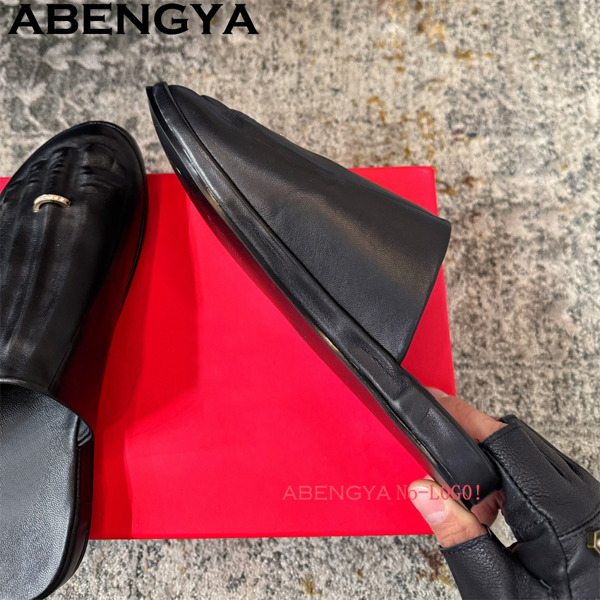Black Real Leather Wrap Toe lo - đánh giá và giá Women'S Shoes Loafers Black