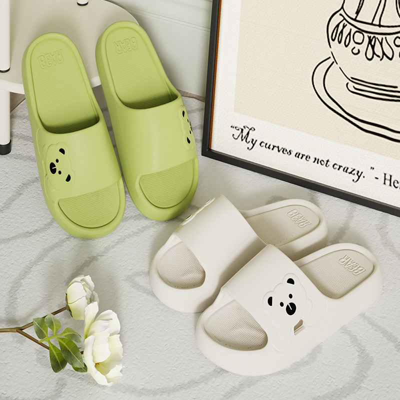 Slippers Bathroom Cartoon Bear - đánh giá và giá Mule Slip On