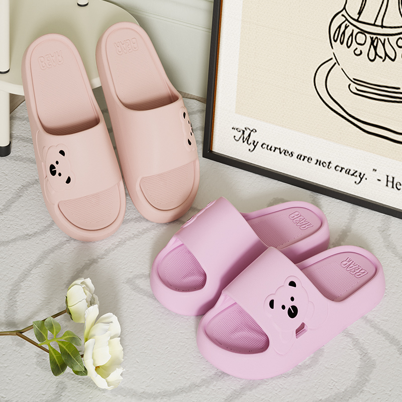 Slippers Bathroom Cartoon Bear - đánh giá và giá Mule Slip On