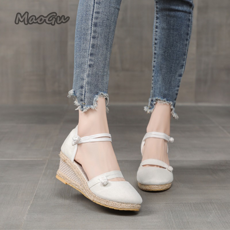 Women's Linen Espadrille Wedge - đánh giá và giá Espadrille Wedge Shoes