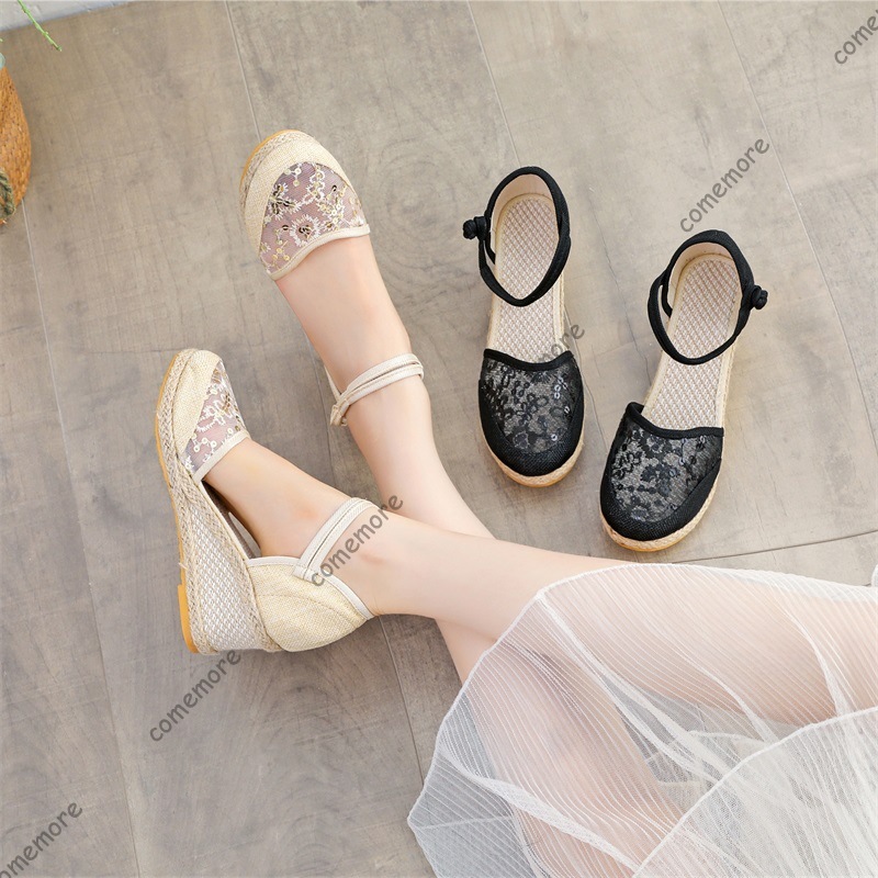 Women's Lace Mesh Espadrille W - đánh giá và giá Espadrille Wedge Shoes