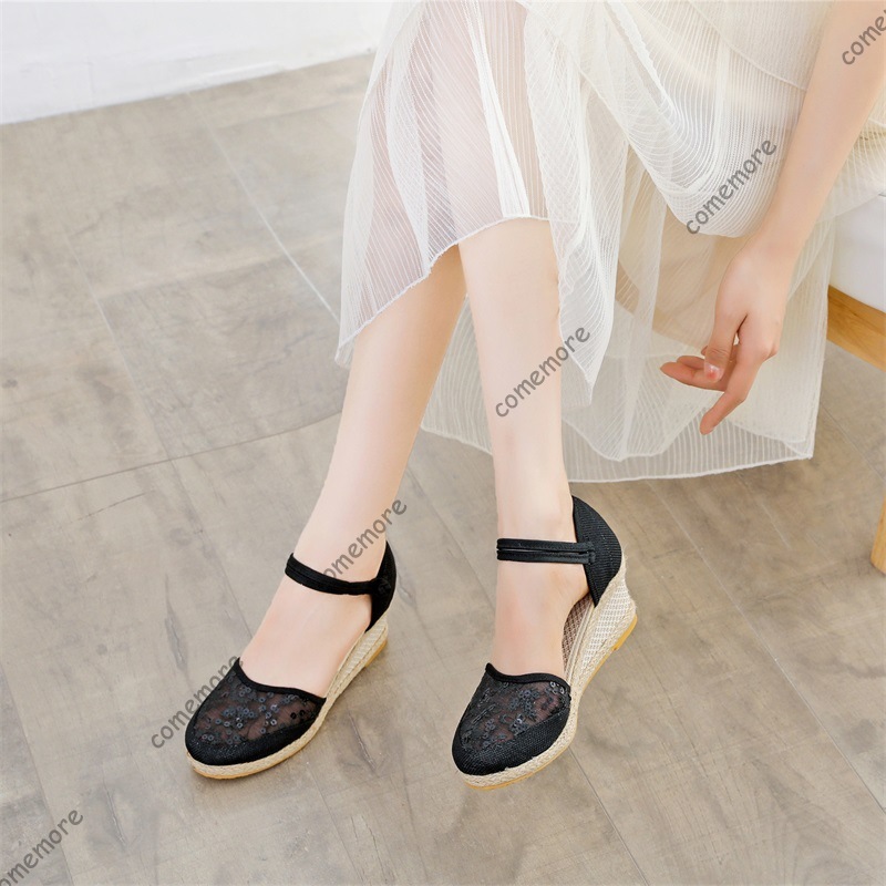 Women's Lace Mesh Espadrille W - đánh giá và giá Espadrille Wedge Shoes