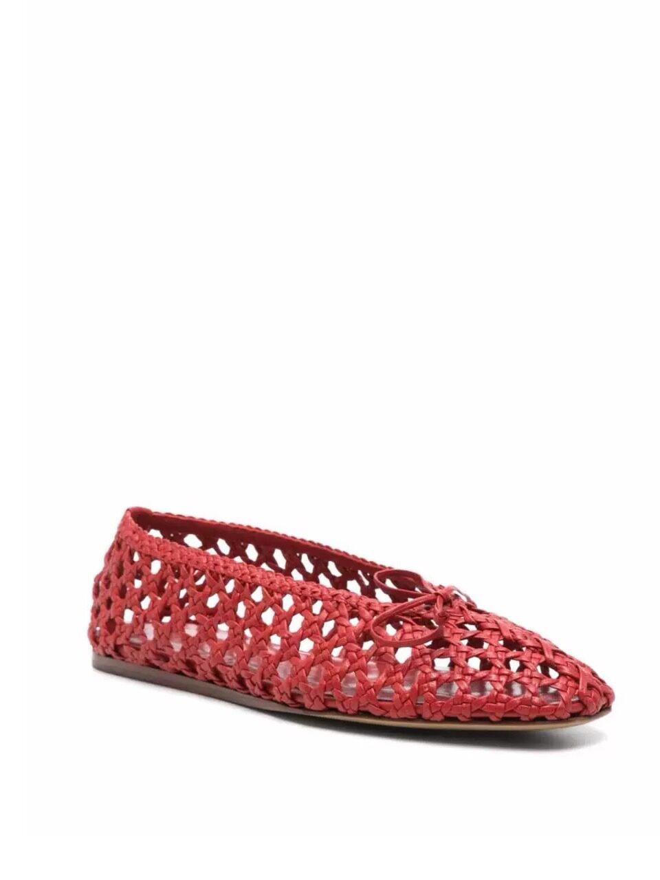 Women's Red Crochet Mesh Balle - đánh giá và giá Ballet Flat Women
