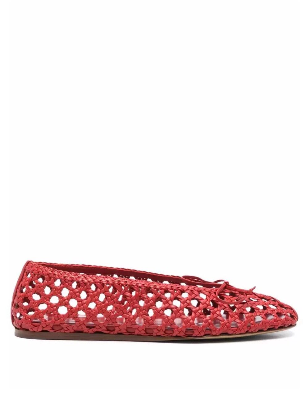 Women's Red Crochet Mesh Balle - đánh giá và giá Ballet Flat Women
