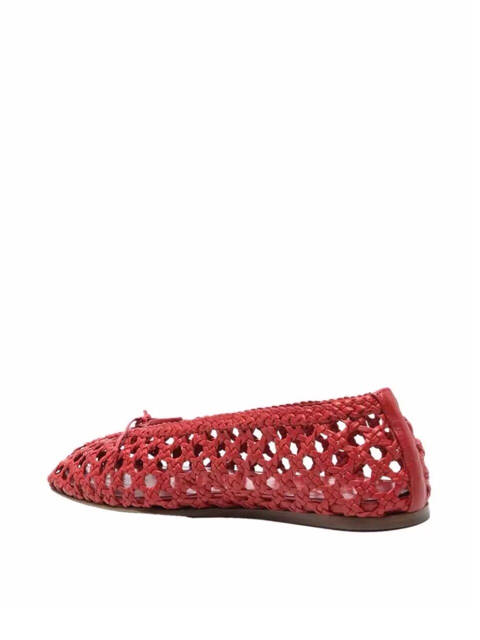 Women's Red Crochet Mesh Balle - đánh giá và giá Ballet Flat Women