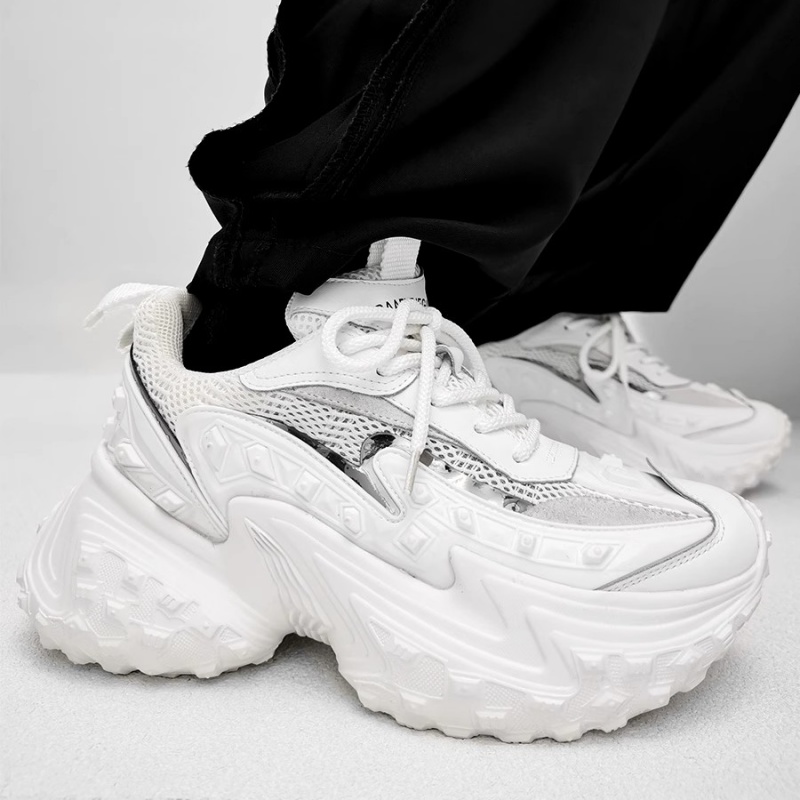White Beige Dad Shoes Sneakers - đánh giá và giá Women'S Shoes Paris