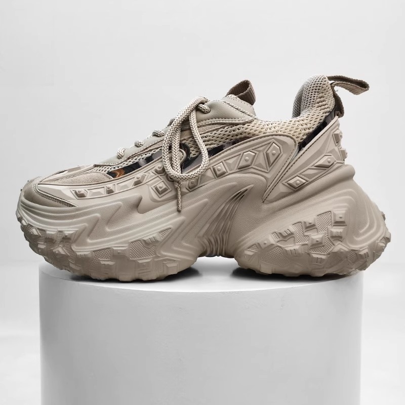 White Beige Dad Shoes Sneakers - đánh giá và giá Women'S Shoes Paris