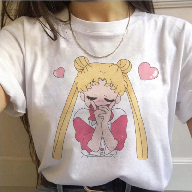 T Shirt 90s Anime Sailor Moon  - đánh giá và giá Women'S Shoes In The 90S